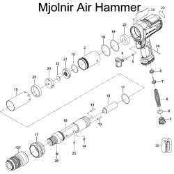 V.335FH Type 1 Facom Air Hammer Long Bar