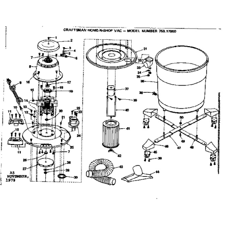 758.17860 Type 0 Home-n-shop Vac