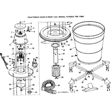 758.17880 Type 0 Home-n-shop Vac