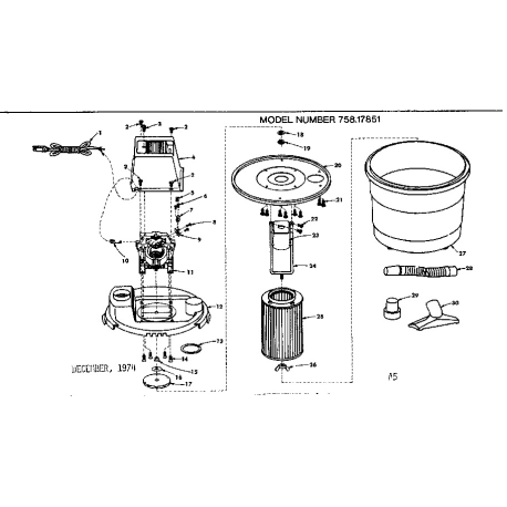 758.17851 Type 0 Home-n-shop Vac