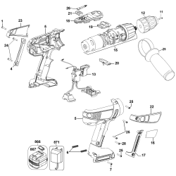 FSX1800HD-2 Tipo 1 18v Hammer Drill 1 Unid.