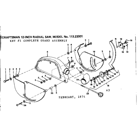 113.23301 Type 0 12 In Radial Saw