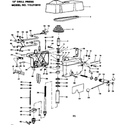 113.213810 Type 0 12 In. Drill Press