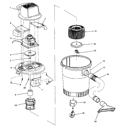 113.179400 Tipo 0 6 Gallon Wet/dry Vac