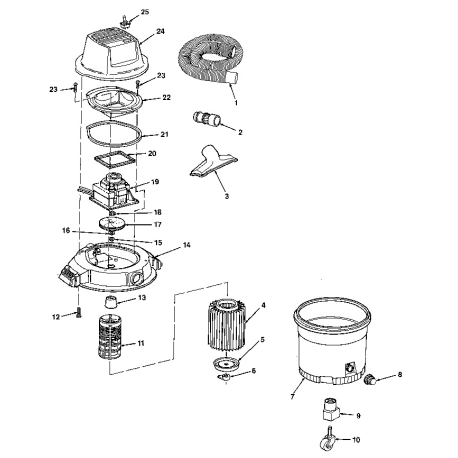 113.177960 Tipo 0 Wet/dry Vac