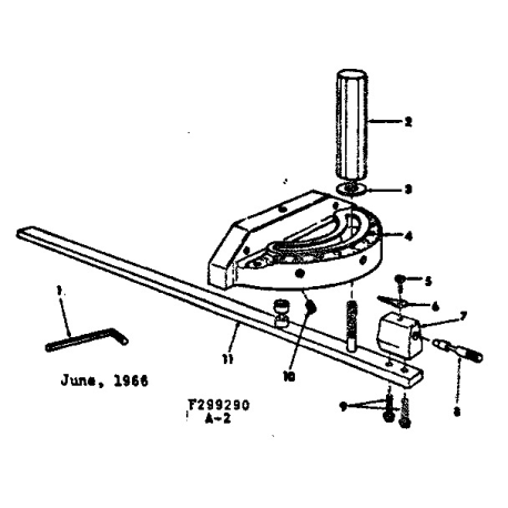 113.299290 Tipo 0 Miter Gauge Ass