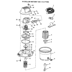 113.177490 Tipo 0 Wet/dry Vac