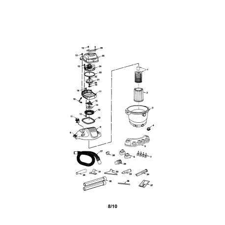 113.170660 Tipo 0 Wet/dry Vac