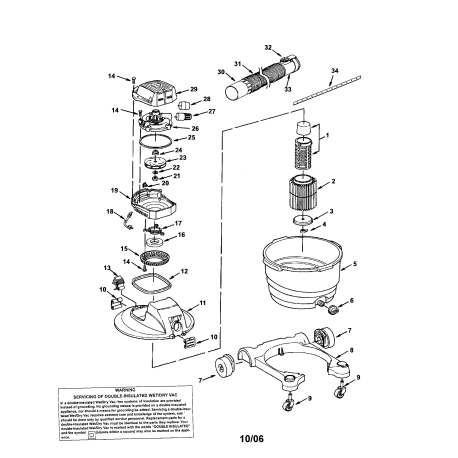 113.170330 Tipo 0 16g Wet/dry Vac