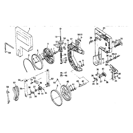 113.248212 Tipo 0 Band Saw W/leg Set