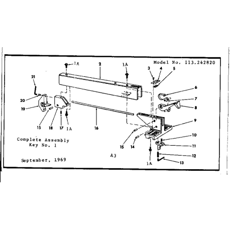 113.242820 Tipo 0 Bench Saw 8 In