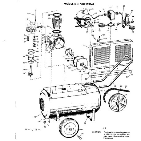 106.153141 Tipo 0 Craftsman Air Compr.