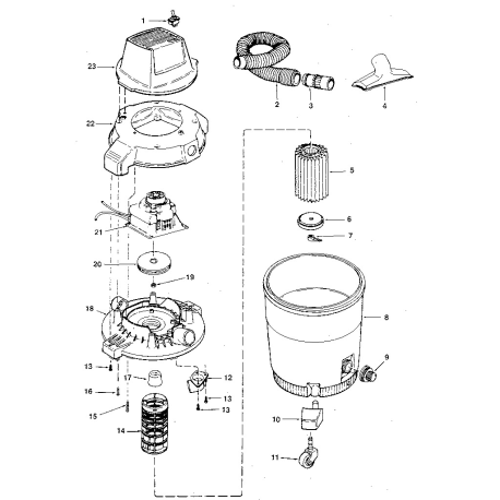 113.179740 Tipo 0 16g Wet/dry Vac