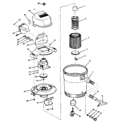 113.179240 Tipo 0 8 Gallon Wet/dry Vac