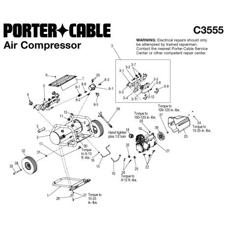 C3555 Type 1 A 2.5hp 4.5g Bd Dl 1stg 1