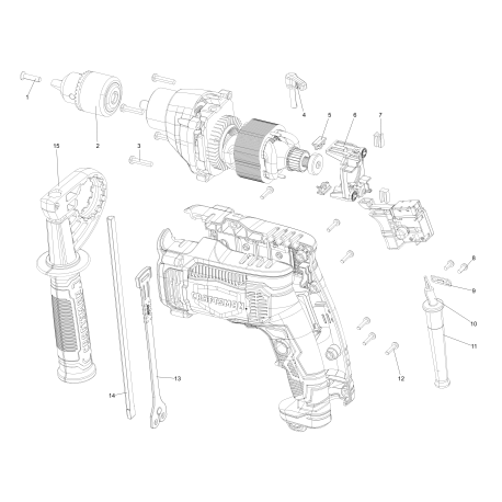 CMED741 Type 1 1/2 Hammer Drill