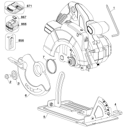 BDCS2406 Tipo 1 24v Circular Saw 1 Unid.