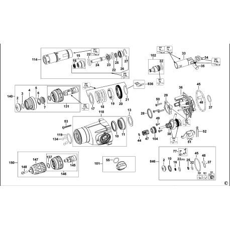 D25134K Tipo 1 800w Sds Plus Hammer - 3