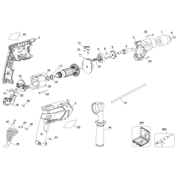 KR750K Tipo 1 1/2 Hammer Drill 6 Unid.