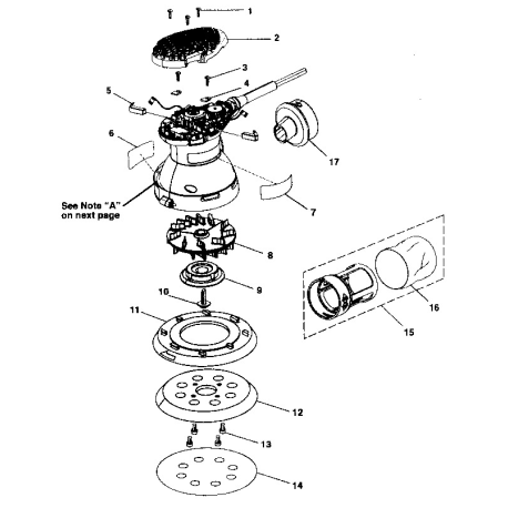 315.254070 Type 0 Orbit Sander