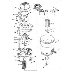 113.179190 Tipo 0 16g Wet-dry Vac