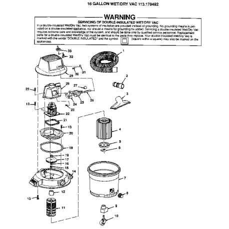 113.178492 Tipo 0 Wet/dry Vac