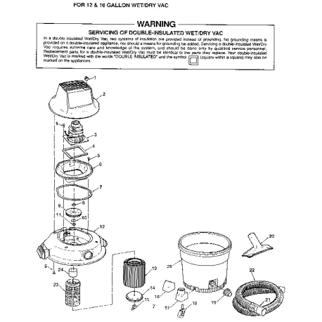 113.177842 Type 0 Wet/dry Vac