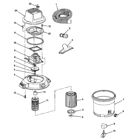 113.177330 Tipo 0 Wet/dry Vac