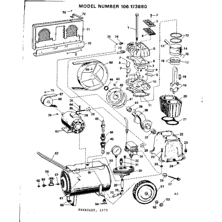 106.173880 Type 0 Craftsman Air Compr.