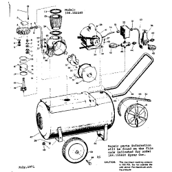 106.152140 Tipo 0 Craftsman Air Compr.