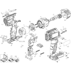 PCCK640LB Type 1 20v Impact Driver