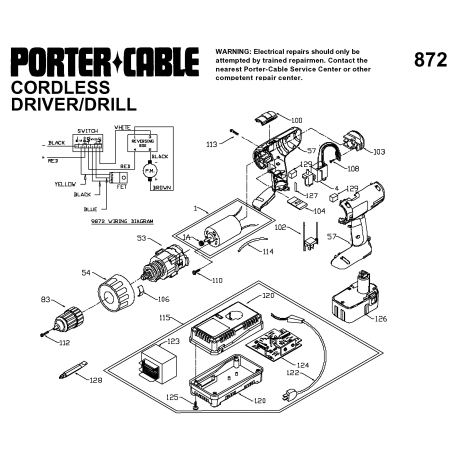 9872 Type 1 3/8in14.4v Cdls Drill