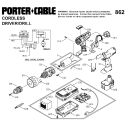 9862 Type 1 3/8in 12v Cdls Drill