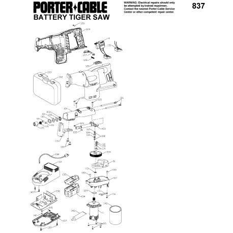 9837 Type 1 Cordless Rec Saw Kit