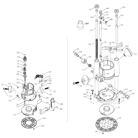 8931 Type 1 Plunge Router Base