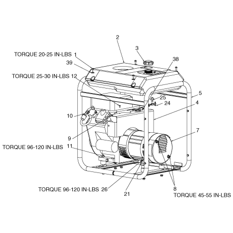 EXGBVE7010 Type 3 G 7000w 14hp B&s