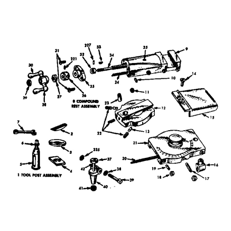 101.21400 Tipo 0 Craftsman Lathe