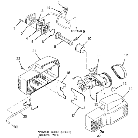 RAFA125 Type 1 A 1.0hp 2.5g Md Um 1stg 1