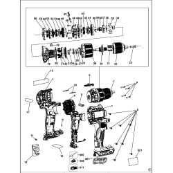 DCD709P2T Type 1 Hammer Drill