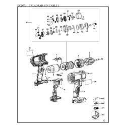 DCD771N Tipo 1 Taladrad. Sin Cable