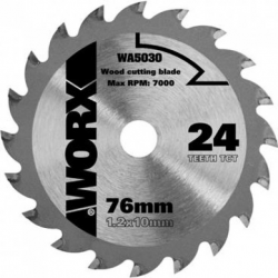 Worx-wa5030-disco Corte Madera 76mm 24t Tct-wx424