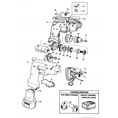 9042 Type 1 CORDLESS DRILL