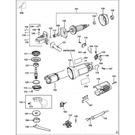 DWE4010T.15 Muela Angular