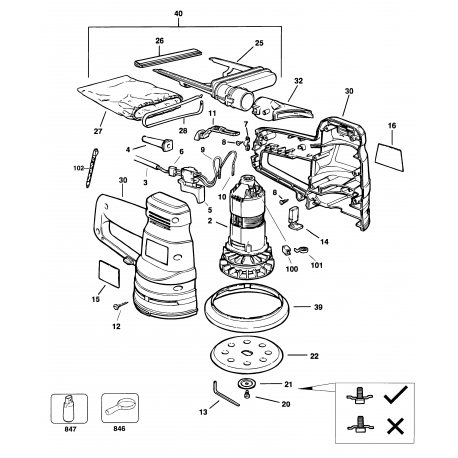 Bd190 Type 1 Random Orbit Sander