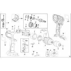 023344 Type 1 CORDLESS DRILL 2 Unid.