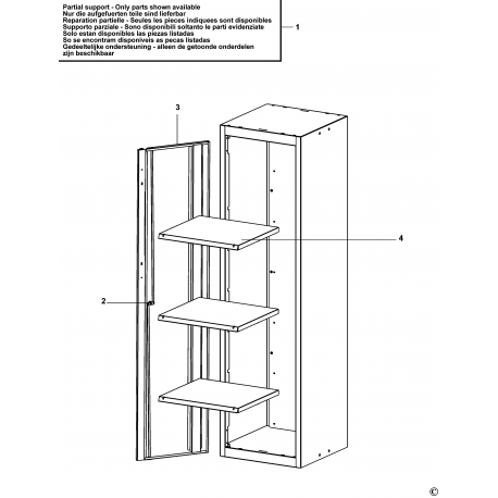 RWS-A500PP Type 1 Shelving Cabinet