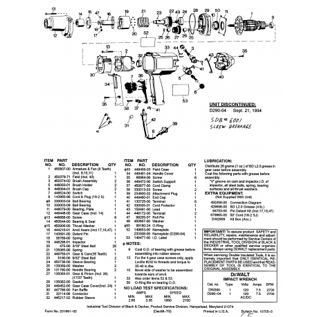 D290-04 Type 1 Impact Wrench