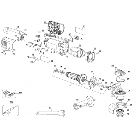 D28111 Type 1 Small Angle Grinder