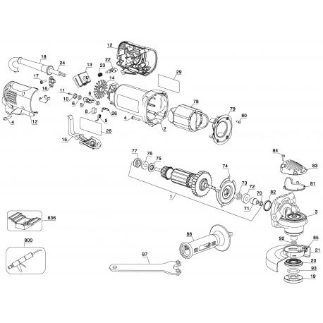 D28143 Type 1 Small Angle Grinder