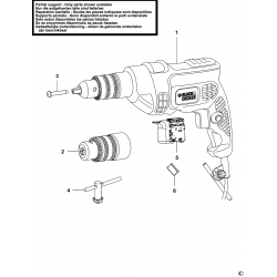 CD504 Type 1 HAMMER DRILL 1 Unid.